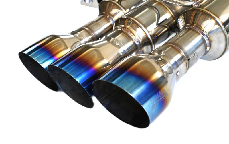 Honda Civic Type-R Performance Exhaust - Invidia - R400 Single Layer TI Tip Cat Back - Silver - `22-`27