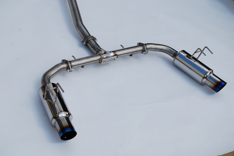 Honda Civic Si Performance Exhaust - Invidia - N1 Cat Back, Burnt TI Tips - Titanium - `22-`27