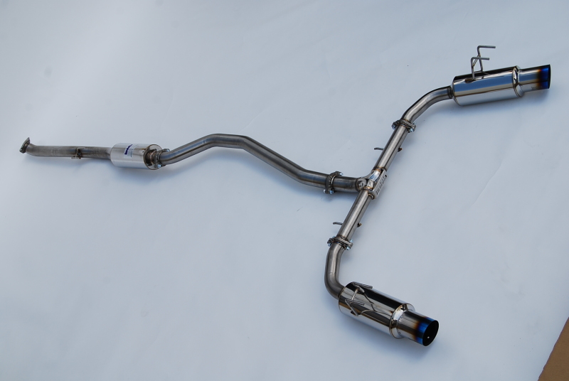 Honda Civic Si Performance Exhaust - Invidia - N1 Cat Back, Burnt TI Tips - Titanium - `22-`27