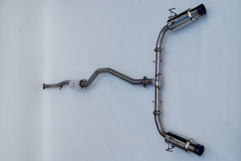 Honda Civic Si Performance Exhaust - Invidia - N1 Cat Back, Burnt TI Tips - Titanium - `22-`27