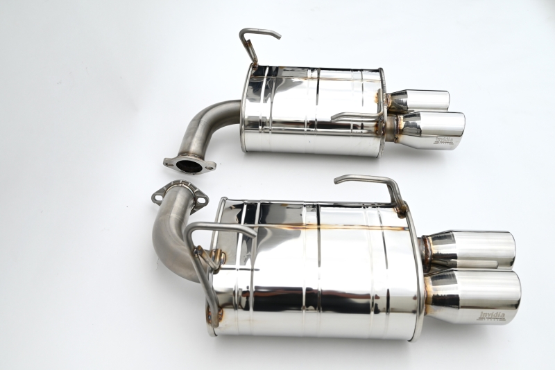 Subaru WRX Performance Exhaust - Invidia - Q300 - Stainless Tips, Catback, 3.5in. Rolled Dual Wall S.S Tip - `22-`27