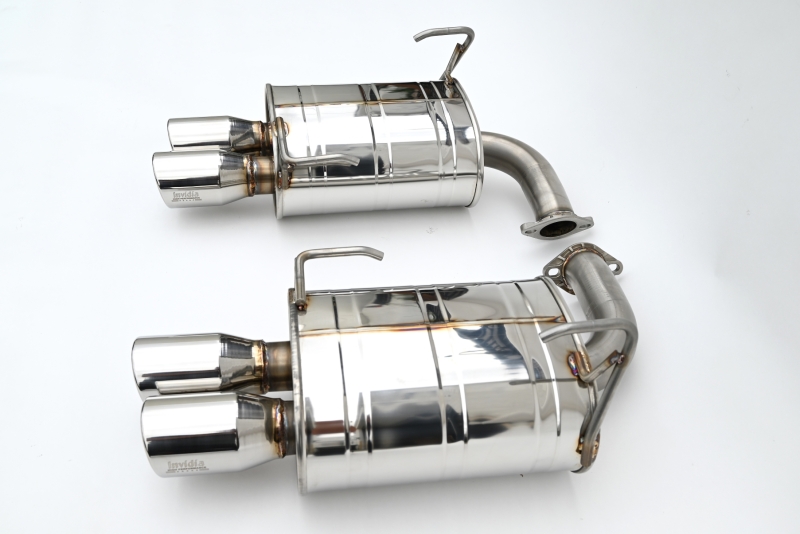 Subaru WRX Performance Exhaust - Invidia - Q300 - Stainless Tips, Catback, 3.5in. Rolled Dual Wall S.S Tip - `22-`27