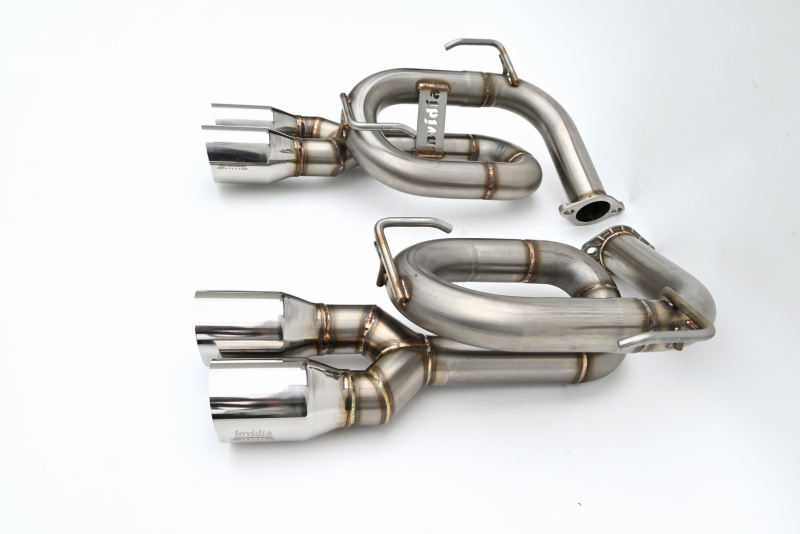 Subaru WRX Performance Exhaust - Invidia - Gemini - Stainless Tips, Cat Back, Twin Loop 3.5in. Single Layer S.S Tip Axle-Back - `22-`27