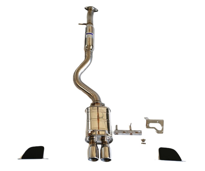 Toyota GR Corolla Performance Exhaust - Invidia - Q300 Rolled Stainless Steel Tip Cat-Back - `22-`27