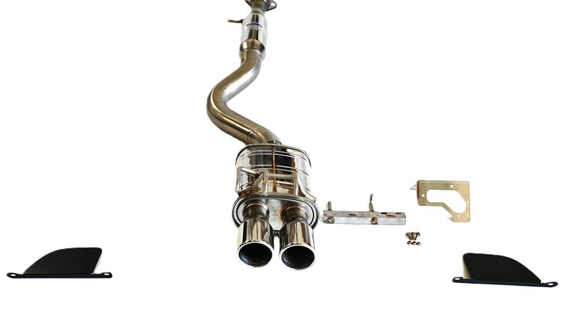 Toyota GR Corolla Performance Exhaust - Invidia - Q300 Rolled Stainless Steel Tip Cat-Back - `22-`27