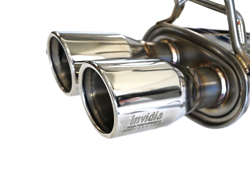 Toyota GR Corolla Performance Exhaust - Invidia - Q300 Rolled Stainless Steel Tip Cat-Back - `22-`27