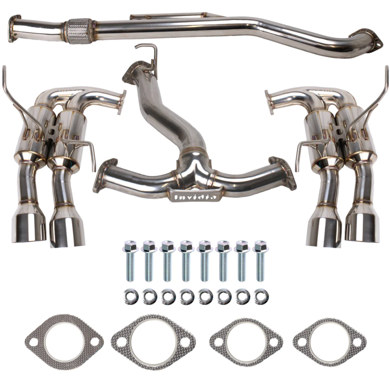 Subaru WRX Performance Exhaust - Invidia - Gemini - Stainless Tips - `22-`27