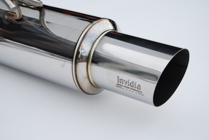 Subaru WRX Performance Exhaust - Invidia - N1 Twin Outlet Single Layer SS Tip Cat-Back - `22-`27