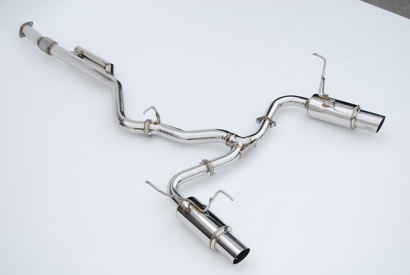 Subaru WRX Performance Exhaust - Invidia - N1 Twin Outlet Single Layer SS Tip Cat-Back - `22-`27