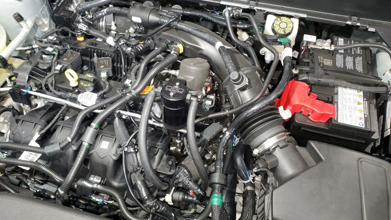 Lincoln SUV Oil Separator - Driver Side - J&L - Oil Separator 3.0 - Black Anodized - `19-`24