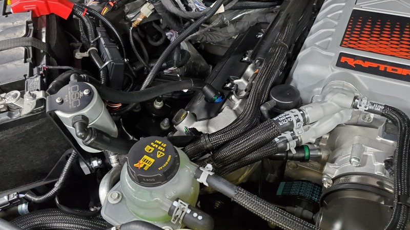 Ford F-150 Raptor R Oil Separator - Passenger Side - J&L - 3.0 - Clear Anodized - `23-`25