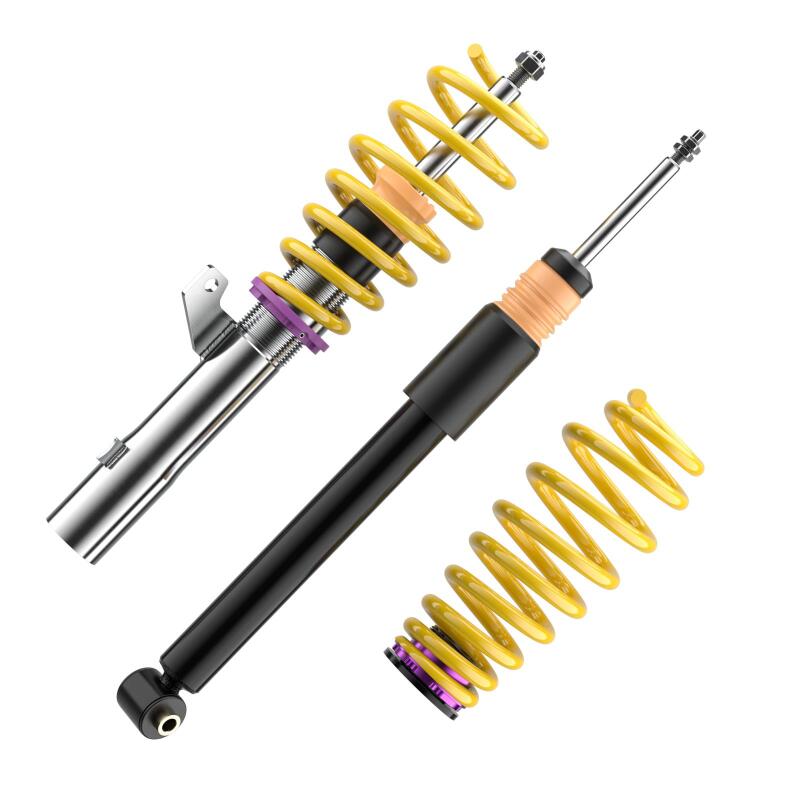 Mercedes-Benz C-Class Coilover Suspension Kit - KW - V2 INOX-LINE, TVR-A (Twin Valve Rebound - Adjustable) - `93-`00