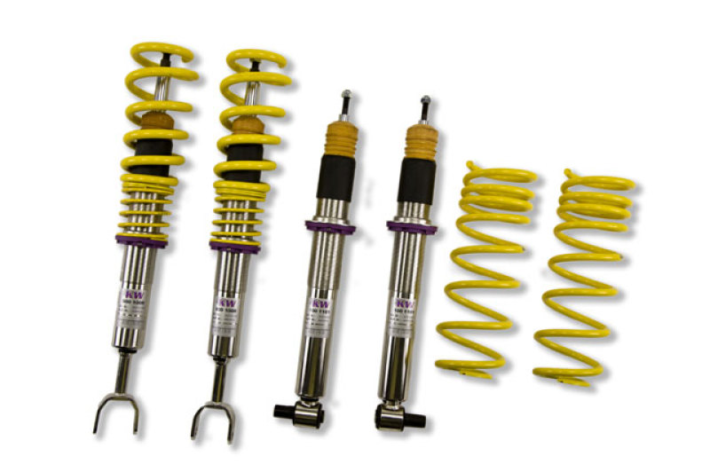 Audi A4 Coilover Suspension Kit - Front + Rear - KW - V3 with Adjustable Rebound and Compression - `00-`01