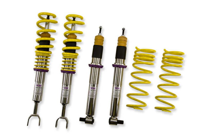 Audi A4 Coilover Suspension Kit - Front + Rear - KW - V3 with Adjustable Rebound and Compression - `00-`01