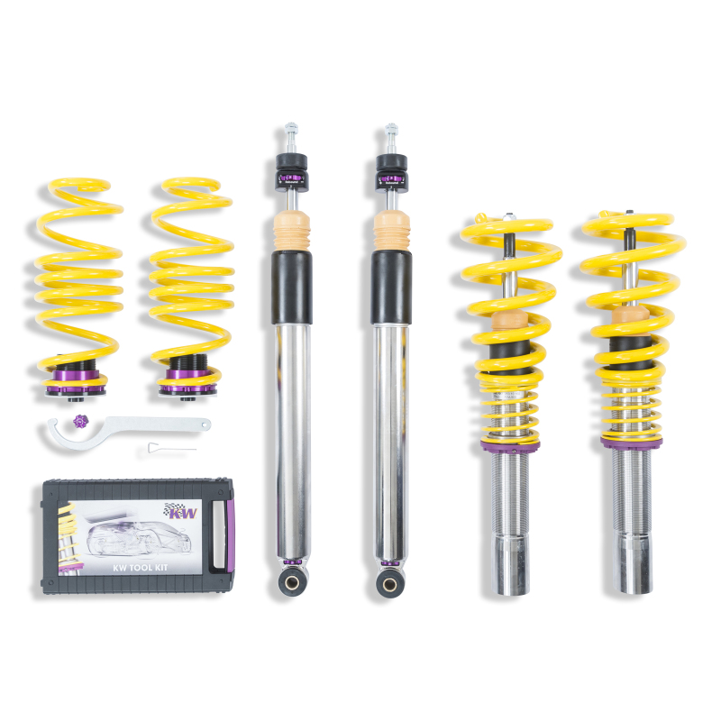 Porsche Macan Coilover Suspension Kit - KW - V3, Adjustable, TVR-A, TVC-A - `15-`27