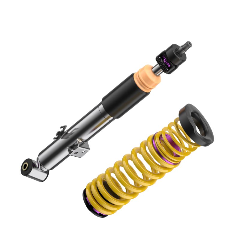 BMW M3 Coilover Suspension Kit - Front + Rear - KW - V3 (Height Adjustable, Independent Compression & Rebound, TVR-A/TVC-A, Inox-Line Stainless Steel) - `21-`27