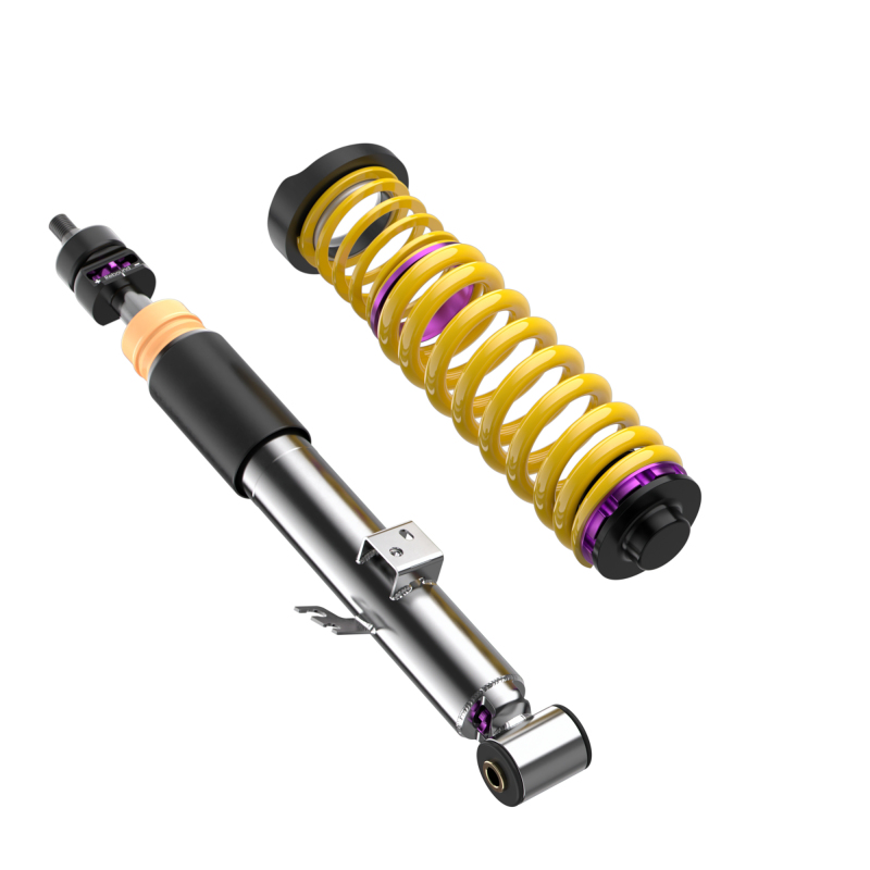 BMW M4 Coilover Suspension Kit - Front + Rear - KW - V3 (Height Adjustable, Independent Compression & Rebound, TVR-A/TVC-A, Inox-Line Stainless Steel) - `21-`27