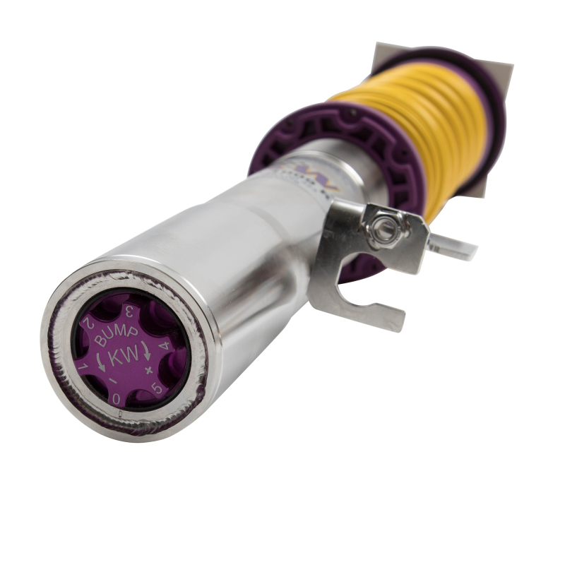 Ford Focus Coilover Suspension Kit - KW - V3, TVR-A/TVC-A, Inox-Line Stainless Steel, Height Adjustable, Independent Compression & Rebound - `13-`18