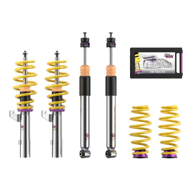 Volkswagen Golf Coilover Suspension Kit - KW - V3 Coilover Kit, Adjustable - `22-`27