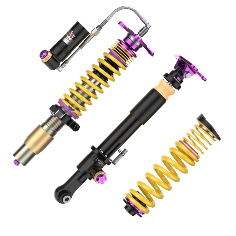 BMW M3 Coilover Suspension Kit - KW - V4 Clubsport 3-Way Adjustable with Aluminum Uniball Top Mounts - `21-`27