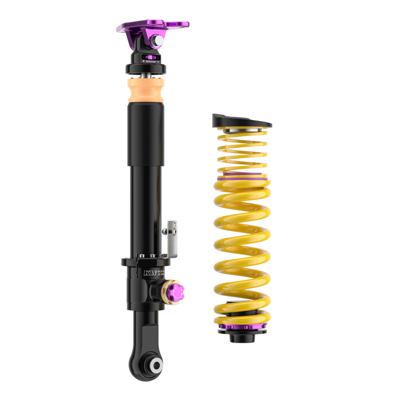 BMW M4 Coilover Suspension Kit - KW - V4 Clubsport 3-Way Adjustable with Aluminum Uniball Top Mounts - `21-`27