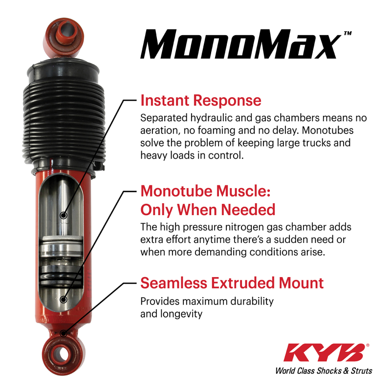 Chevrolet Express 3500 Shock Absorber - Rear - KYB - MonoMax - `96-`05