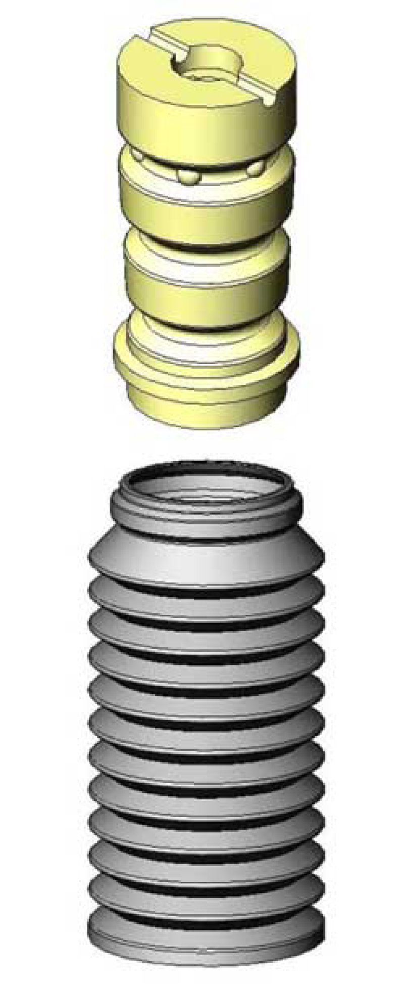 Audi A4 Strut Boots - Rear - KYB - `02-`04