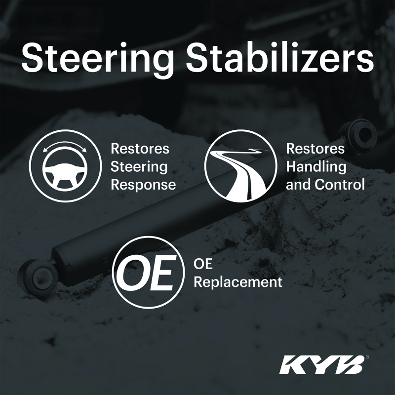 Jeep Wrangler Steering Stabilizer - Front - KYB - `15-`18