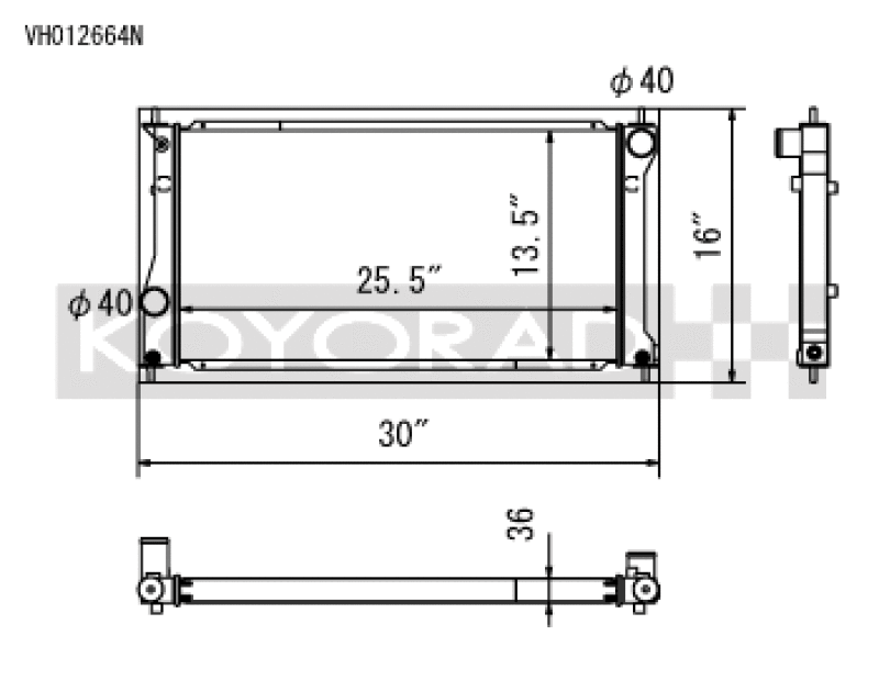 Toyota GR86 Radiator - Koyo - KOY Racing - `22-`27
