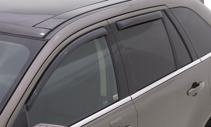 Ford F-150 SVT Raptor SuperCrew Cab Pickup Window Deflectors - LUND - Ventvisor Elite - Smoke - `11-`14