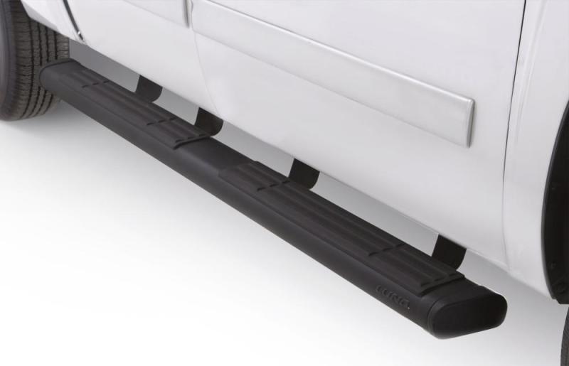 GMC Sierra 1500 Nerf Bars - LUND - 6 Inch Oval Straight Black - Black - `14-`18