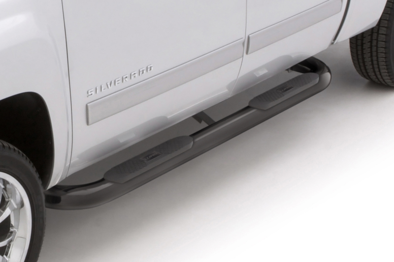 Ford F-150 Nerf Bars - LUND - 4 Inch Oval Bent - Black - `15-`18