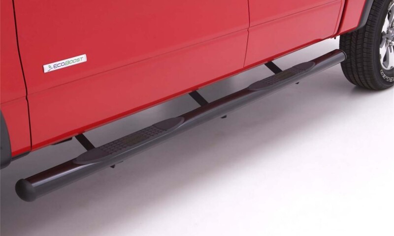 Dodge Ram 1500 Nerf Bars - LUND - 4 Inch Oval Straight - Black - `09-`17