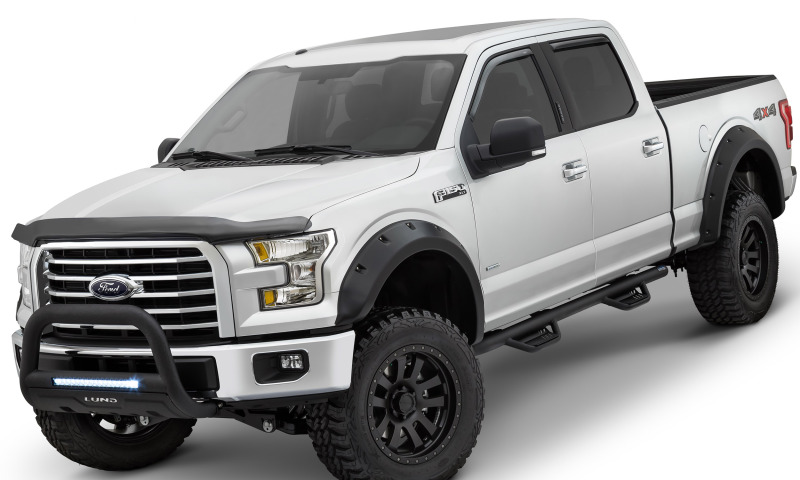 Ford F-150 SuperCab Nerf Bars - LUND - Terrain HX - Black - `15-`18