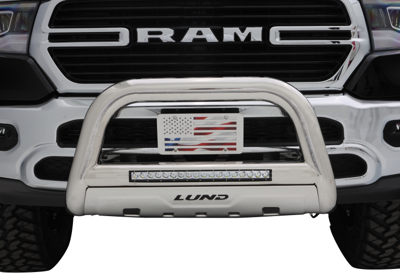RAM 1500 Bull Bar - Front - LUND - 3.5 Inch Oval with Integrated 20