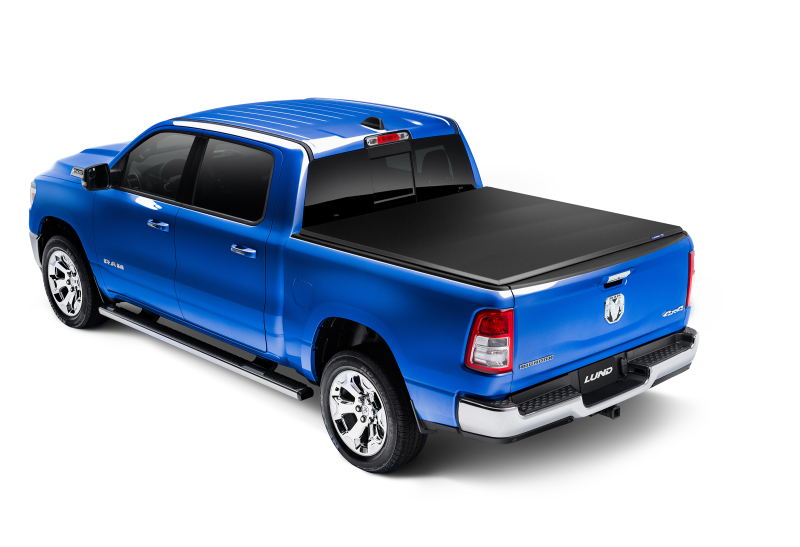 Dodge Ram 1500 Tonneau Cover - LUND - Genesis Elite Tri-Fold - Black - `02-`17