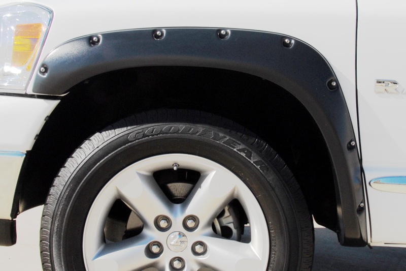 Dodge Ram 1500 Fender Flares - Front + Rear - LUND - RX-Rivet Style - Smooth Black - `02-`08
