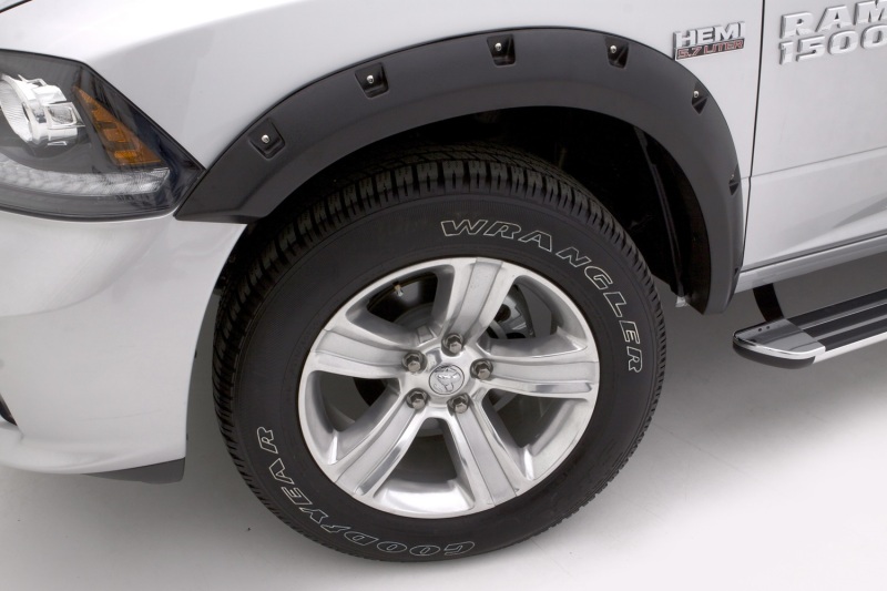 Dodge Ram 1500 Fender Flares - Front + Rear - LUND - RX-Rivet Style - Smooth Black - `02-`08