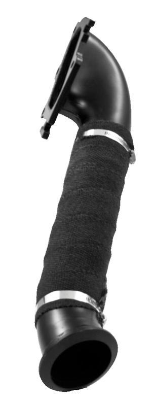 GMC Duramax Performance Exhaust - MBRP - Armor BLK Turbocharger Down Pipe - Black - `01-`04