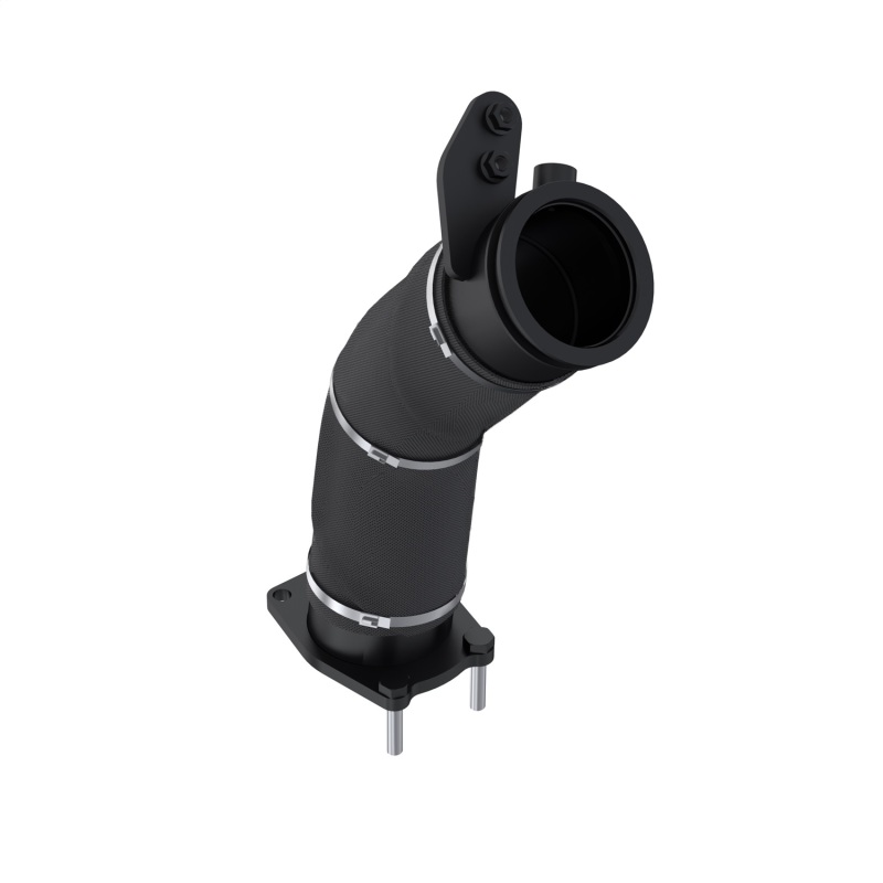 Chevrolet Silverado Performance Exhaust - MBRP - Armor BLK Turbocharger Down Pipe, 3.5 in. - Black - `17-`26