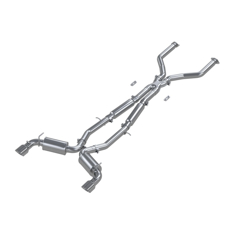 Infiniti Q60 Performance Exhaust - Dual Rear Exit - MBRP - Armor Pro Cat Back, T304 Stainless Steel - `17-`27