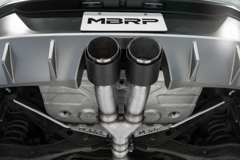 Hyundai Veloster Turbo Performance Exhaust - MBRP - Armor Lite Cat Back, Dual Split Center Rear - Aluminized - `19-`27