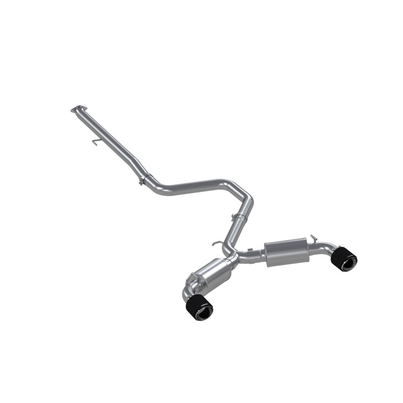 Hyundai Veloster N Performance Exhaust - Rear - MBRP - Cat Back, Dual Split Rear Exit, T304 Stainless - Carbon Fiber - `19-`27