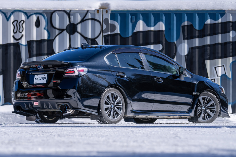 Subaru WRX STI Performance Exhaust - Single Rear Exit - MBRP - Cat Back, Armor Pro, T304 Stainless Steel with Burnt End Tips - `15-`21