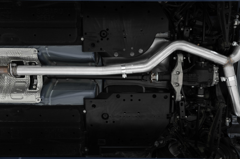 Subaru WRX Performance Exhaust - Rear - MBRP - Cat Back, Dual Split Rear Exit, Quad Tips, Street Profile, Armor Pro, T304 Stainless Steel - `22-`27
