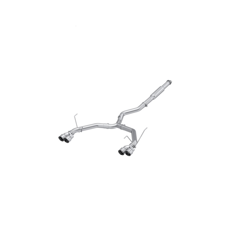 Subaru WRX Performance Exhaust - Rear - MBRP - Cat Back, Dual Split Rear Exit, Quad Tips, Armor Pro, Race Profile - `22-`27