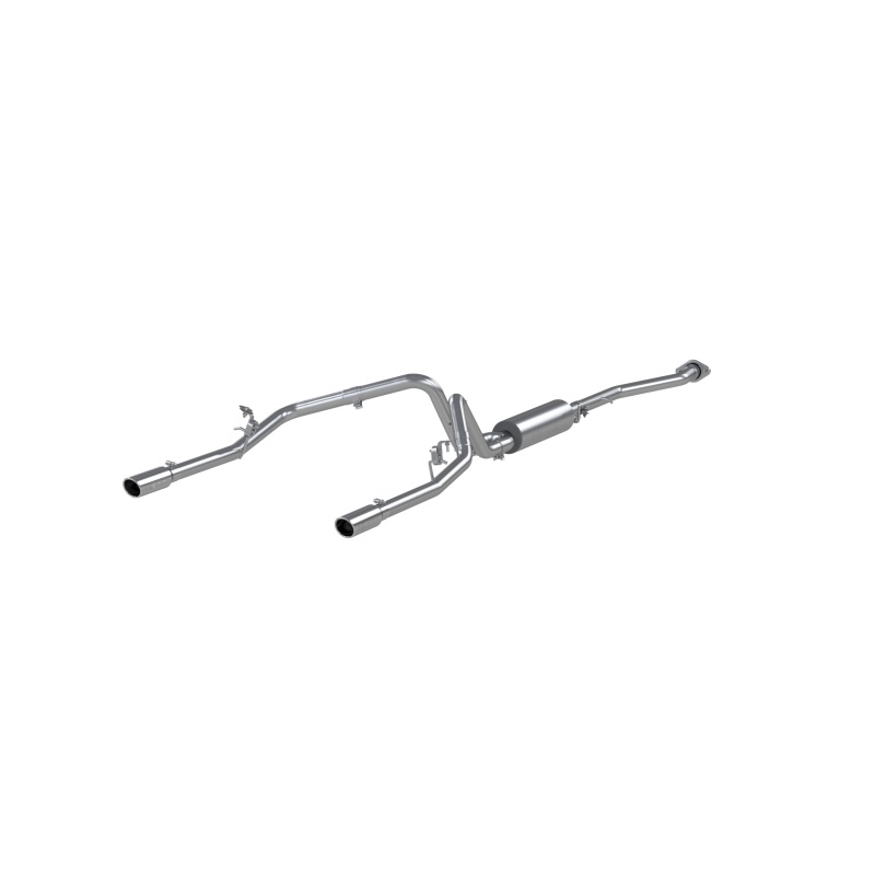 GMC 1500 Classic Performance Exhaust - Dual Split Rear - MBRP - Cat Back, Armor Plus, T409 Stainless Steel - `03-`07