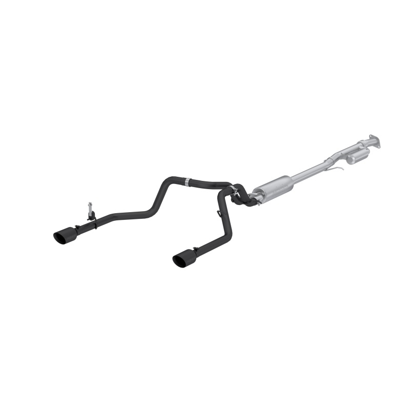 Chevrolet Silverado 1500 Performance Exhaust - Dual Rear Exit - MBRP - Armor BLK Cat Back - Black - `19-`27