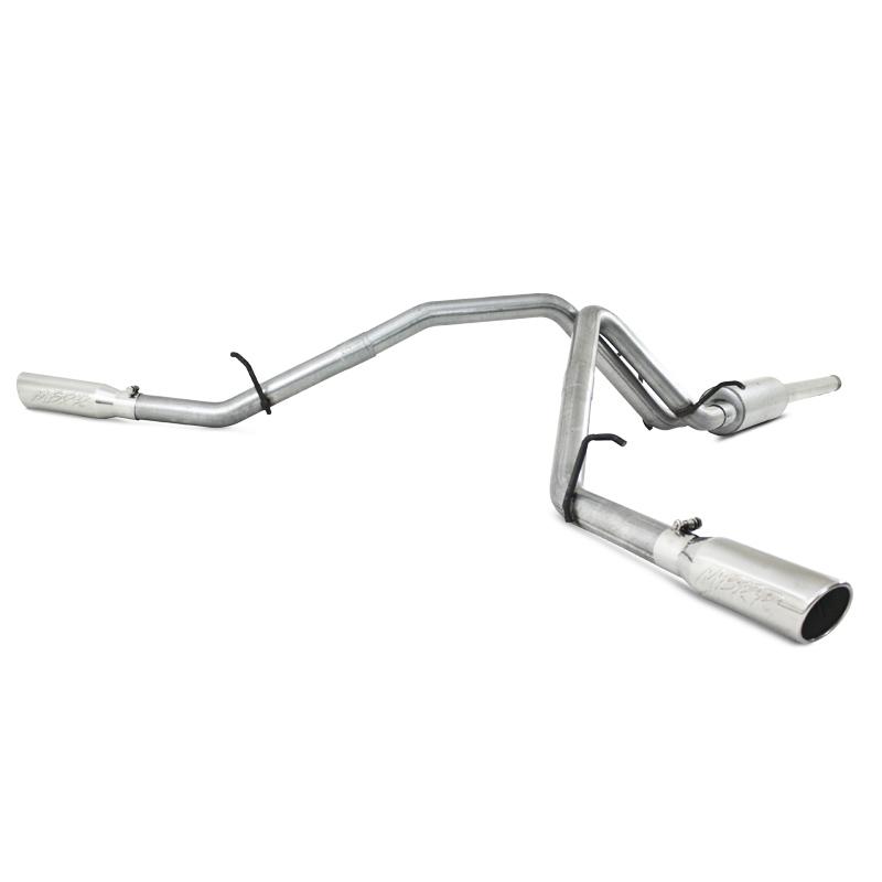 GMC 1500 Performance Exhaust - MBRP - Cat Back Dual Split Side, Armor Lite Series - 2009