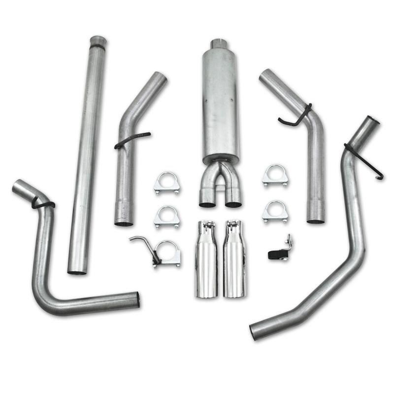 GMC 1500 Performance Exhaust - MBRP - Cat Back Dual Split Side, Armor Lite Series - 2009